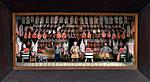 Sold on 8th September, one of the nicest pieces I have seen at auction.  A carved and painted wooden diorama of a butcher's shop.  Under glass.  Victorian in date.  measures 50 cms by 90 cms.  Realised 9000, excluding premium.
