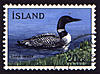 Iceland 1967 stamp with a northern loon.
